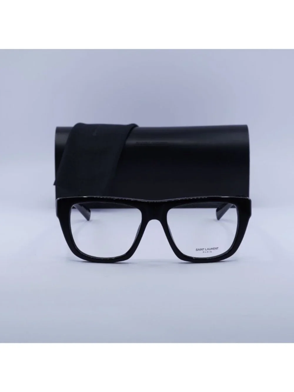 Saint Laurent SL714 001 Square Eyeglasses 55mm – Black